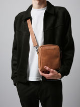 Crossbody Bag M Tolosa Etrier Brown tolosa ETOL704M-vue-porte